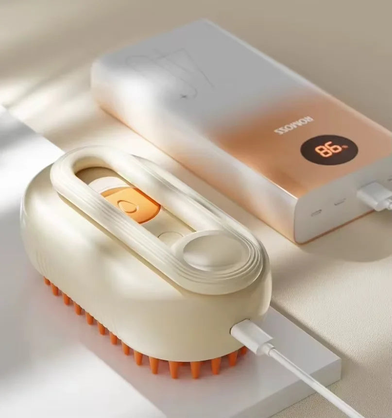 3-in-1 Pet Steam Brush – Hair Remover & Massage Comb