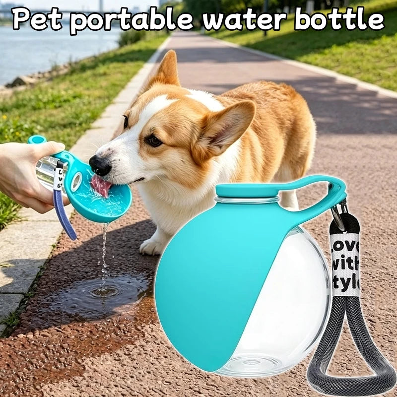 Portable Pet Water Bottle – Foldable Hanging Water Dispenser