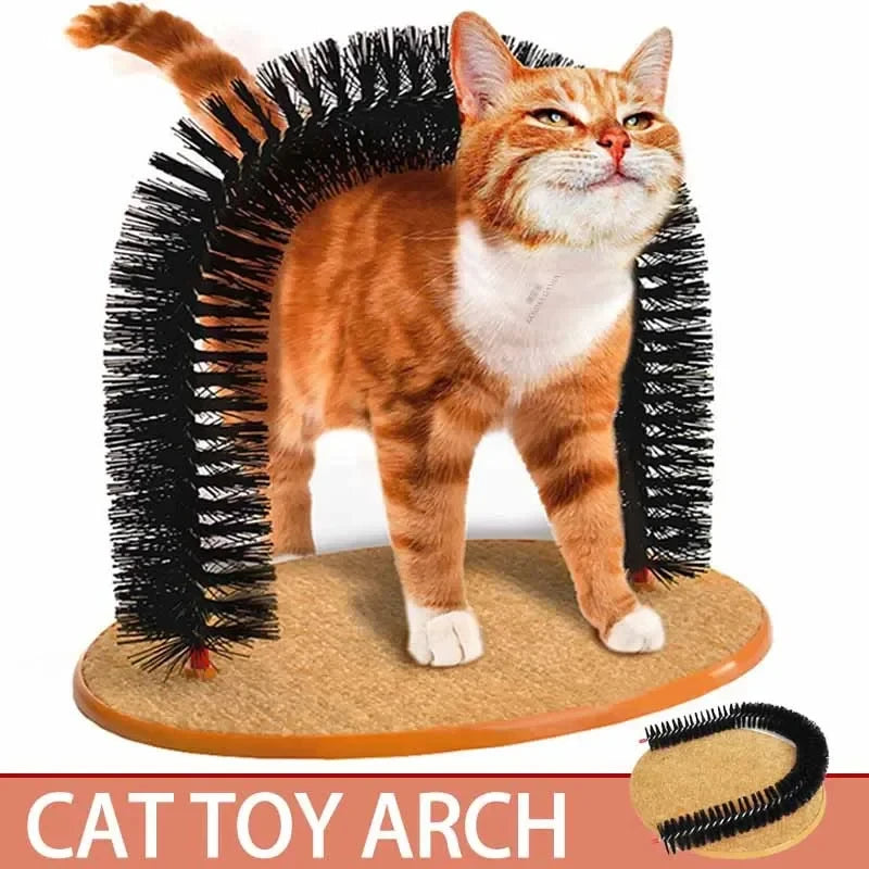 Self-Grooming Cat Arch – Massage & Scratching Toy