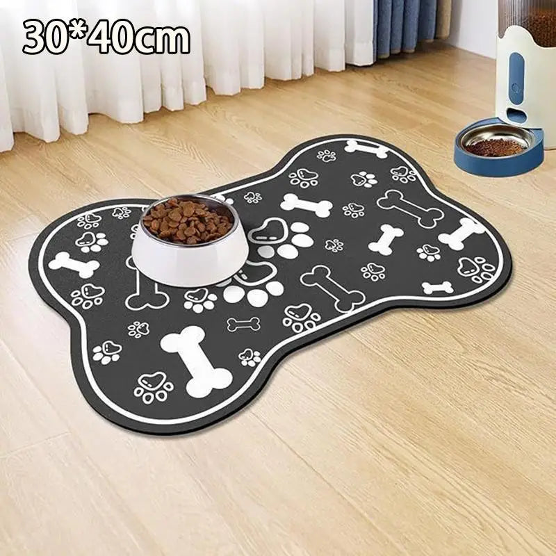 Non-Slip Pet Feeding Mat – Absorbent & Waterproof Bowl Placemat