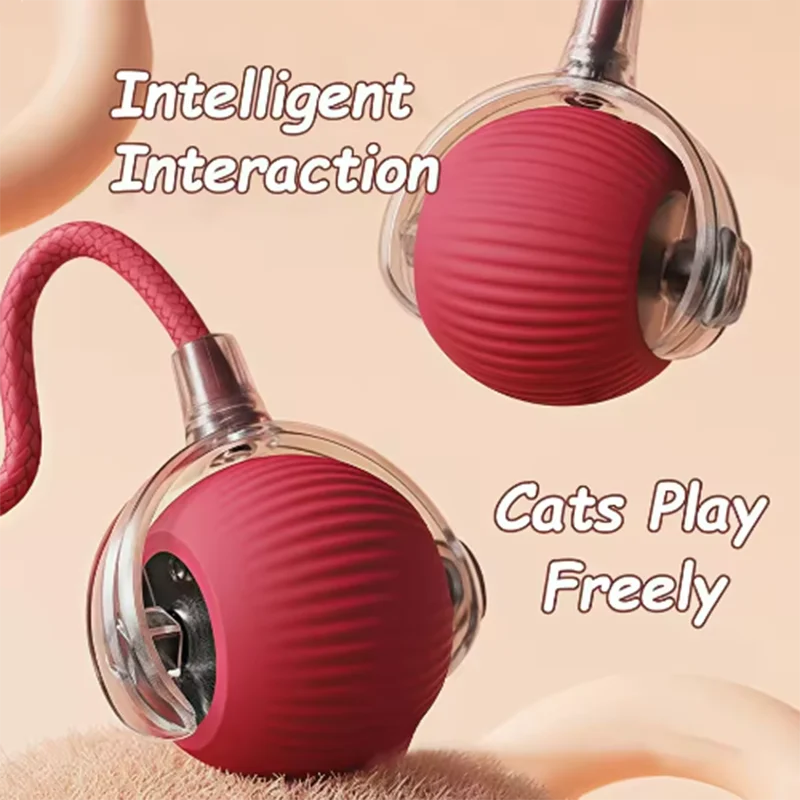 Interactive Smart Cat Ball – Automatic Obstacle-Avoiding Pet Toy