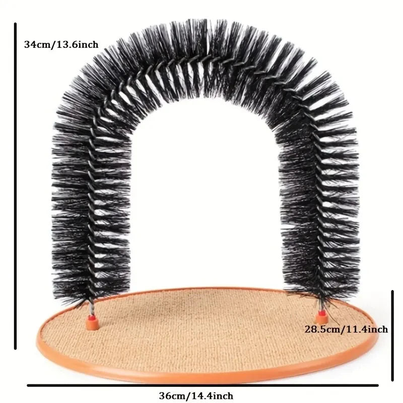 Self-Grooming Cat Arch – Massage & Scratching Toy
