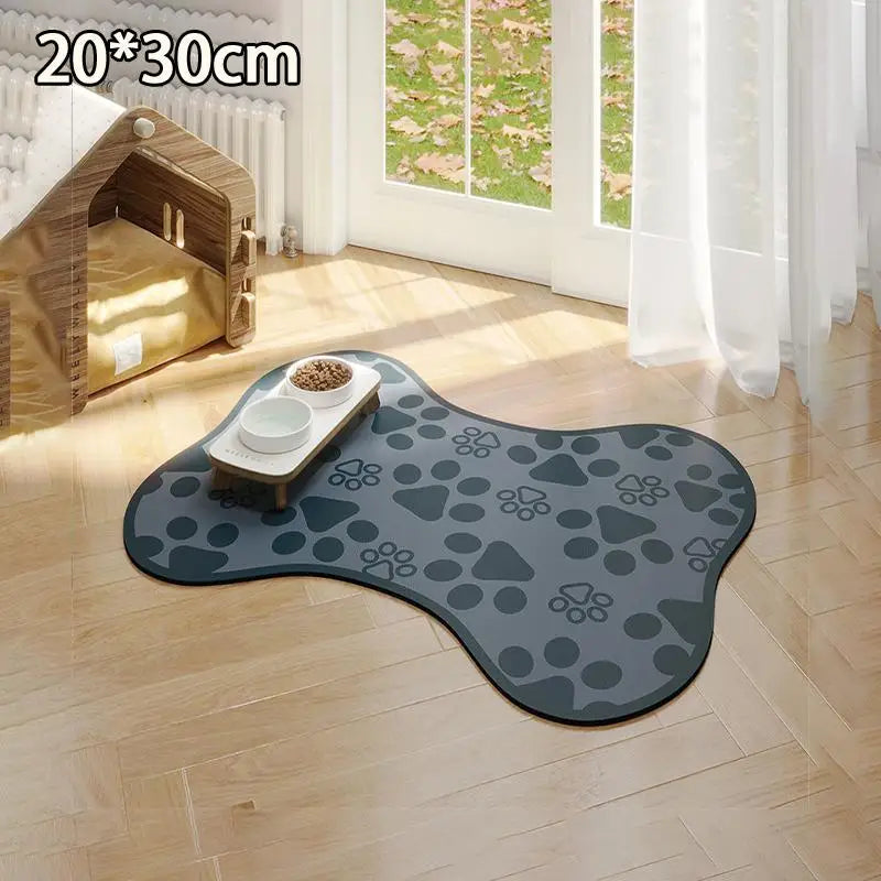 Non-Slip Pet Feeding Mat – Absorbent & Waterproof Bowl Placemat