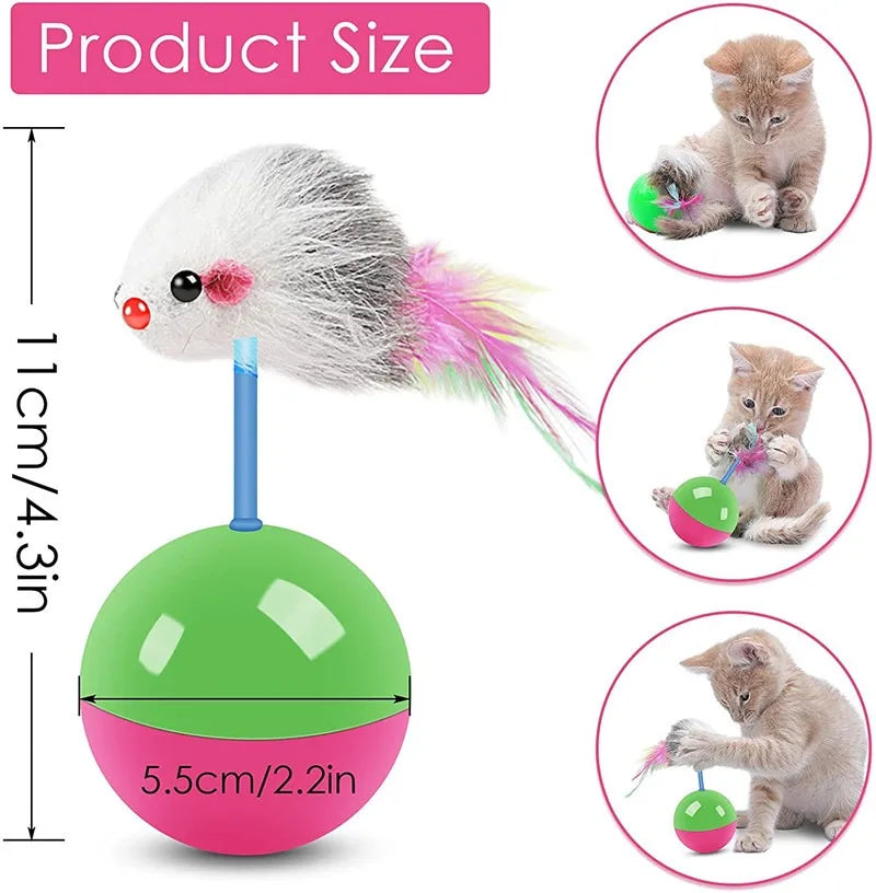Interactive Pet Toy Ball – Fun Teaser Toy for Cats & Dogs